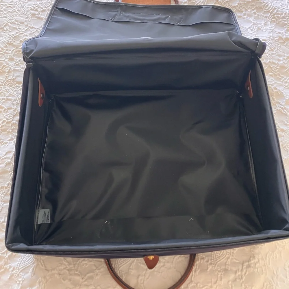 Longchamp Le Pliage “Valise” Modele Depose Bilberry Made in France Boarding Case - Picture 8 of 13